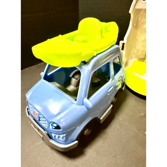 Fisher Price Little People Light Up Learning Camper Canoe Truck Puppy Chair #1 - Picture 3 of 8